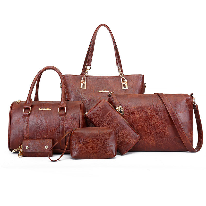 🔥Vendita limitata️‍🔥Set di sei borse da donna in pelle in offerta speciale!