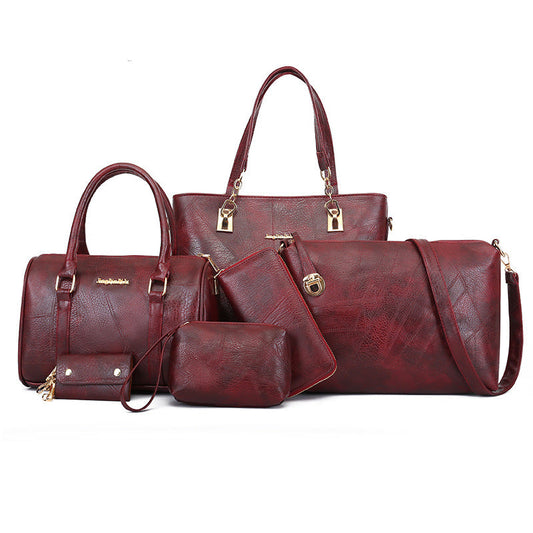 🔥Vendita limitata️‍🔥Set di sei borse da donna in pelle in offerta speciale!