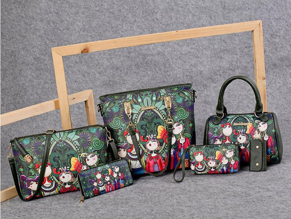 🔥Vendita limitata️‍🔥 Borsa personalizzata da 6 pezzi. Borsa da donna in pelle