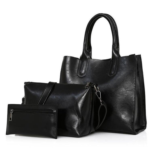 🔥 Borsetta/Zaino/Portafoglio di grande capienza moda donna (set di 3)